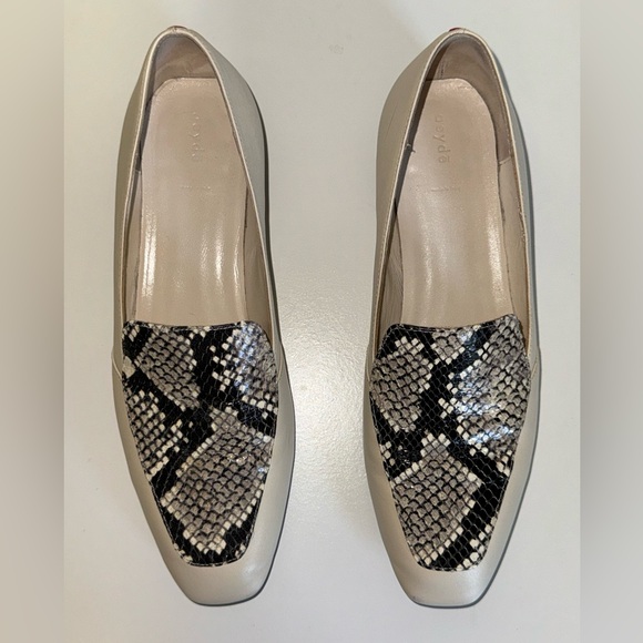 Aeyde snakeskin slip-on leather loafers - Picture 3 of 8